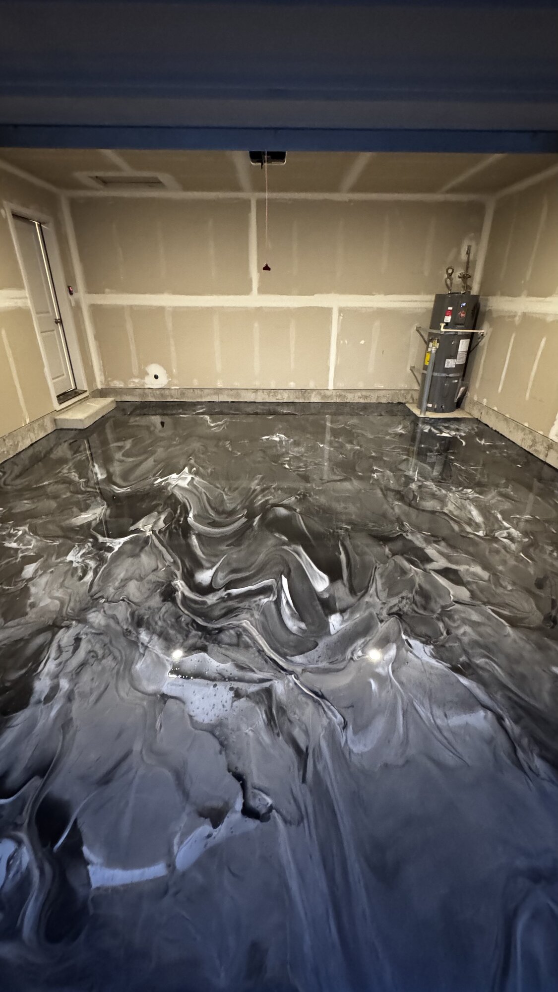 Reflective Metallic Garage Finish