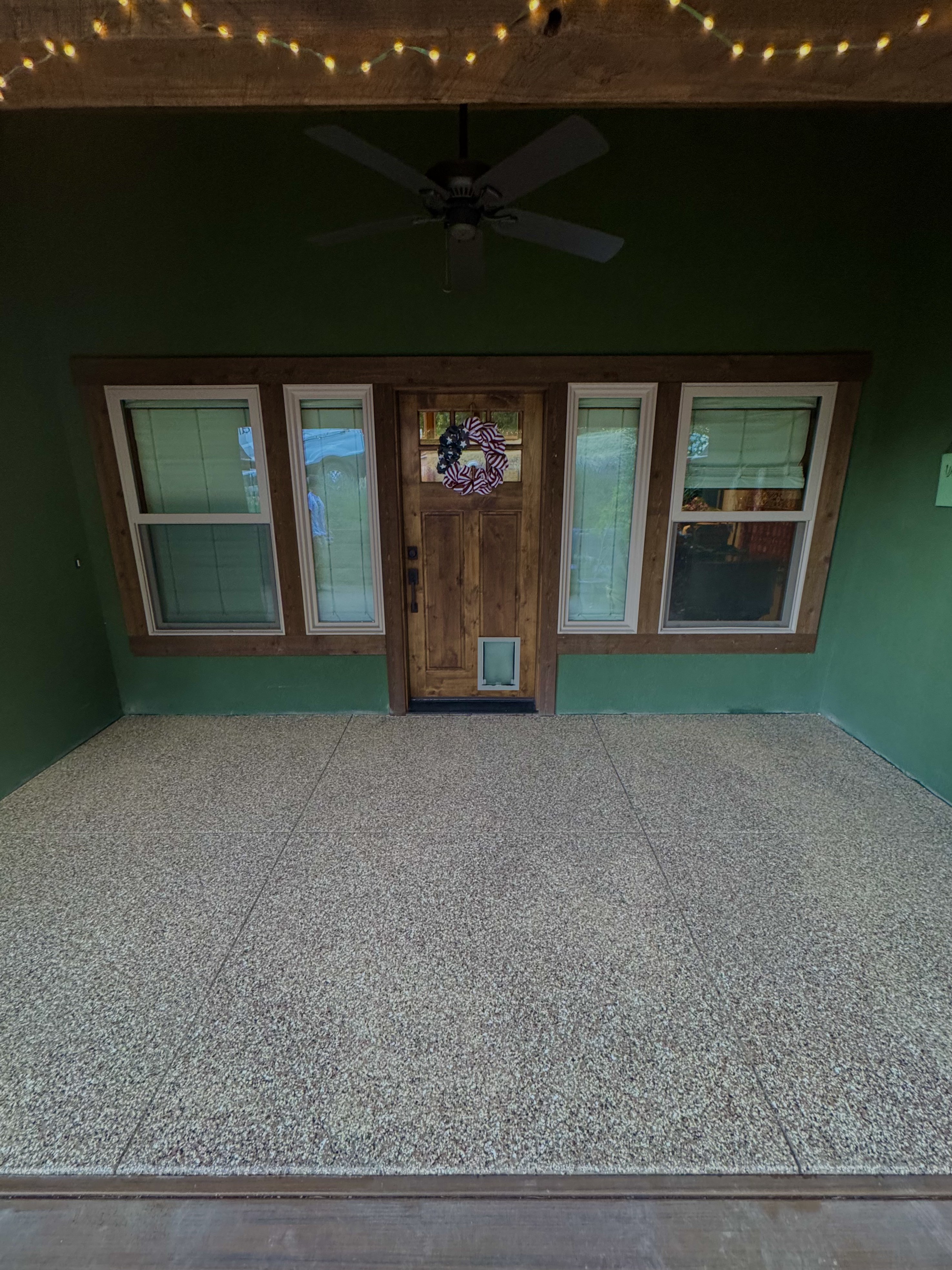 Front Porch Flake Coating | after