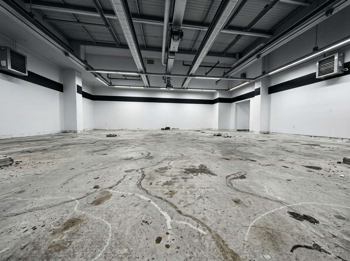3 Car Garage Metallic Transformation | before